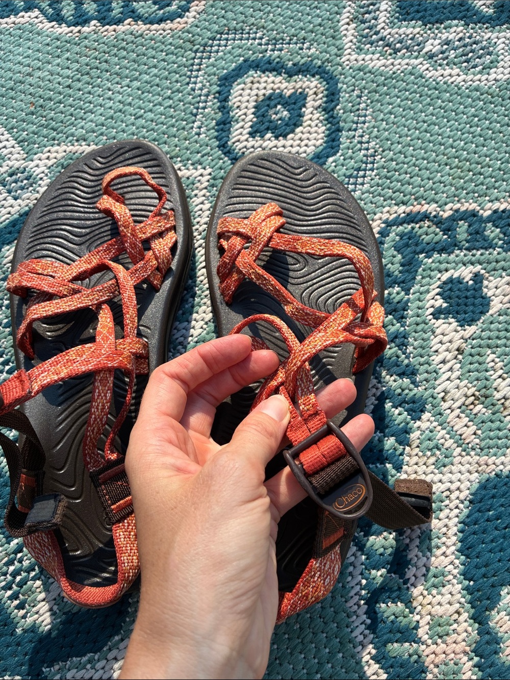 Women’s Chacos in Rust Red - Picture 14 of 15